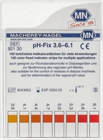 3,6 ... 6,1pH Tiras indicadoras de pH-Fix especiales