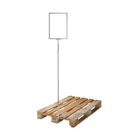 Universal Pallet Stand / Info Display / Price Stand | transparent