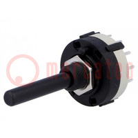 Switch: rotary; Pos: 12; 0.3A/125VAC; 1A/30VDC; Poles number: 1; 30°