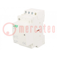 Contactor: 3-pole installation; 25A; 230VAC; NO x3; IP20; -25÷50°C