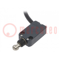 Limit switch; metal roller Ø12mm; NO + NC; 10A; max.250VAC; IP67