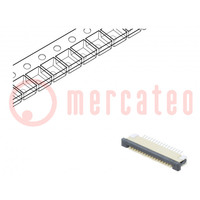 Connector: FFC/FPC; horizontaal; PIN: 16; ZIF; SMT; vertind; 30mΩ