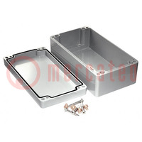 Enclosure: multipurpose; X: 121mm; Y: 221mm; Z: 80mm; 1590Z; grey