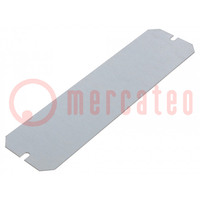 Mounting plate; steel; W: 54mm; L: 200mm; Plating: zinc