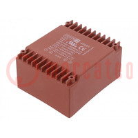 Transformer: encapsulated; 30VA; 115VAC,230VAC; 18V; 18V; 833mA