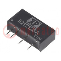 Converter: DC/DC; 1W; Uin: 12V; Uout: 12VDC; Iout: 83mA; SIP; THT; IQ