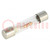 Fuse: fuse; time-lag; 62mA; 250VAC; cylindrical,glass; 6.3x32mm