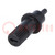 Knob; shaft knob; black; 20mm; for mounting potentiometers; CA9M