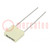Capacitor: polyester; 15nF; 63VAC; 100VDC; 5mm; ±10%; 7.2x2.5x6.5mm