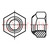Nut; hexagonal; M8; 1.25; A2 stainless steel; 13mm; DIN 985
