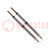 Tip; bent conical; 0.25mm; 325÷358°C; for hot tweezers; 2pcs.