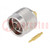 Plug; N; male; straight; 50Ω; soldering,crimped; for cable; PTFE