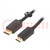 Kabel; Displayport Stecker,HDMI Stecker; L: 3m; schwarz; 30AWG