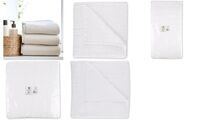 HYGOSTAR Handtuch Eco, 700 x 1.400 mm, aus Baumwolle, weiß (6495855)