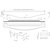 Skizze zu Maniglia a barra MALIBU CURVE lunghezza 895 mm, alluminio effetto inox