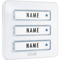 PLAQUE DE SONNETTE X3 M-E MODERN-ELECTRONICS KTA-3 W BLANC 12 V/1 A