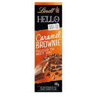 Lindt Hello Caramel Brownie, 100g Tafel