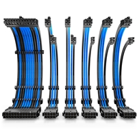 Antec Black/Blue PSU Extension Cable Kit - 6 Pack (1x 24 Pin 2x 4+4 Pin 3x 6+2 Pin)