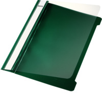 Hefter Standard, A5, langes Beschriftungsfeld, PVC, grün