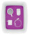 Aufbewahrungsbox MyBox WOW, Groß, A4, mit Deckel, ABS, weiß/violett