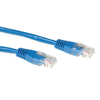 ACT Blauwe 2 meter LSZH U/UTP CAT6A patchkabel met RJ45 connectoren