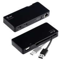 i-tec Advance U3TRAVELDOCK notebook dock & poortreplicator Bedraad USB 3.2 Gen 1 (3.1 Gen 1) Type-A Zwart
