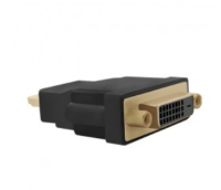 Qoltec 50515 tussenstuk voor kabels HDMI A DVI (24+1) Zwart