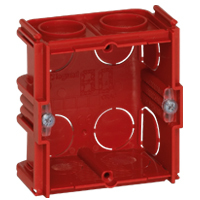 Legrand Batibox caja de tomacorriente Rojo