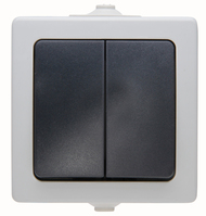 Kopp 565556008 light switch Thermoplastic Black, Grey
