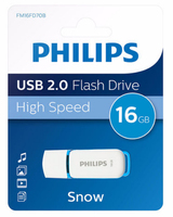 Philips FM16FD70B USB flash meghajtó 16 GB USB A típus 2.0 Kék, Fehér
