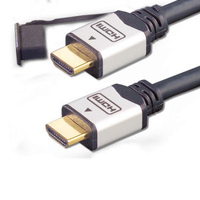 e+p HDMI 401/5 LOSE HDMI-Kabel 5 m HDMI Typ A (Standard) Schwarz, Silber