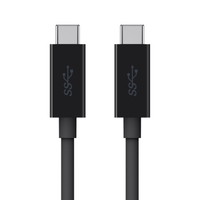 Belkin F2CU049bt2M-BLK USB cable 2 m USB 3.2 Gen 1 (3.1 Gen 1) USB C Black