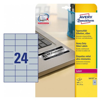 Avery L6133-20 printeretiket Zilver Zelfklevend printerlabel
