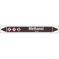 Brady METHANOL 450X52RL-T1-LL-P19 selbstklebendes Etikett Rechteck Permanent Weiß, Braun