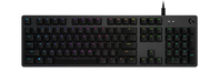 Logitech G G512 CARBON LIGHTSYNC RGB Mechanical Gaming Keyboard with GX Brown switches tastiera USB QWERTY Inglese UK Carbonio