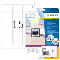 HERMA 5087 etiqueta autoadhesiva Rectángulo redondeado Permanente Blanco 375 pieza(s)