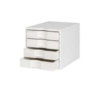 Styro 238-8400.05 Büro-Schubladenschrank Weiß Polystyrene
