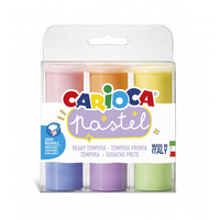 Carioca 43185 tempera 25 ml Jarra Azul, Verde, Naranja, Rosa, Púrpura, Amarillo