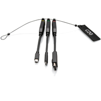 C2G 4K Anello adattatore dongle HDMI® universale 4K con Mini DisplayPort™, DisplayPort, USB-C®, e Lightning codificati per colore
