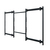 Hagor 6248 monitor mount / stand 3.3 m (130") Black Wall
