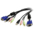 StarTech.com USBVGA4N1A6 KVM kábel Fekete