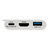 Tripp Lite U444-06N-HU-C USB-C to HDMI Adapter with USB 3.x (5Gbps) Hub Port and PD Charging, HDCP, White