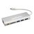 Manhattan 152075 laptop dock & poortreplicator Bedraad USB 3.2 Gen 2 (3.1 Gen 2) Type-C Aluminium