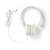 Nedis HPWD1100WT écouteur/casque Écouteurs Avec fil Arceau Musique/Quotidien Blanc