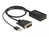 DeLOCK 63189 video cable adapter 0.5 m DVI DisplayPort Black