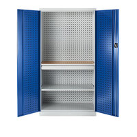 Armoire à outils avec perforations