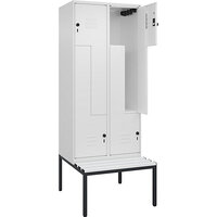 Vestiaire à portes en Z Classic PLUS avec banc