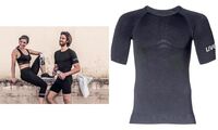 uvex T-shirt à manches courtes pour hommes, M/L, noir (6300508)