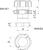 Kabelverschraubung, teilbar Dichteinsatz, geschlossen M32 Polycarbonat lichtgrau