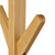 Relaxdays Garderobenständer Bambus, Jackenständer mit 8 Haken, HBT 181,5 x 53 x 53 cm, Standgarderobe in Baumform, natur